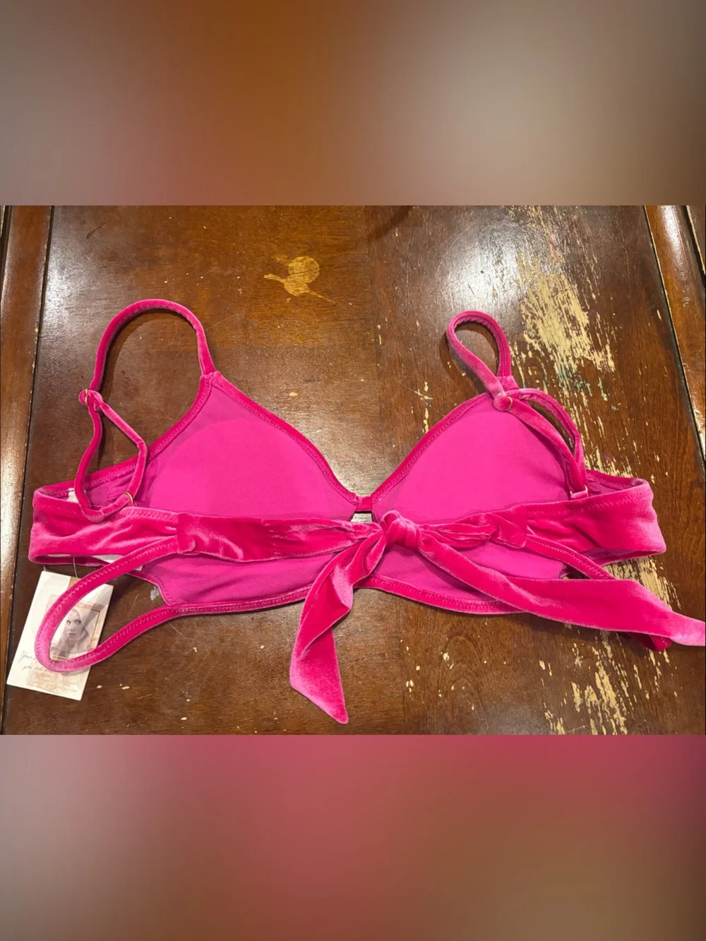 Jessica Simpson Velvet Swim Bikini Top